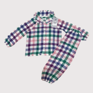 TU PJ Set Checkered